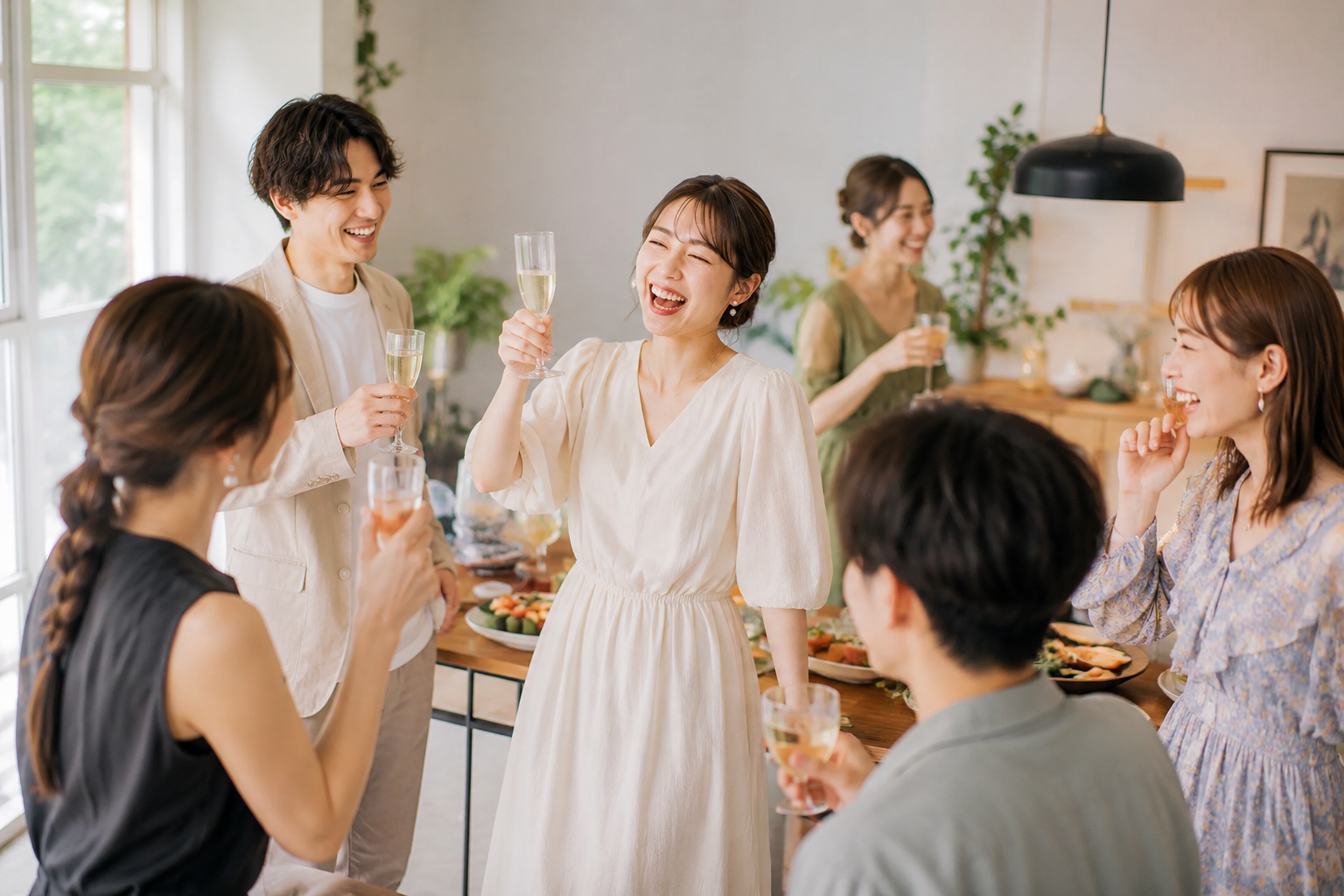 自由な服装のパーティ